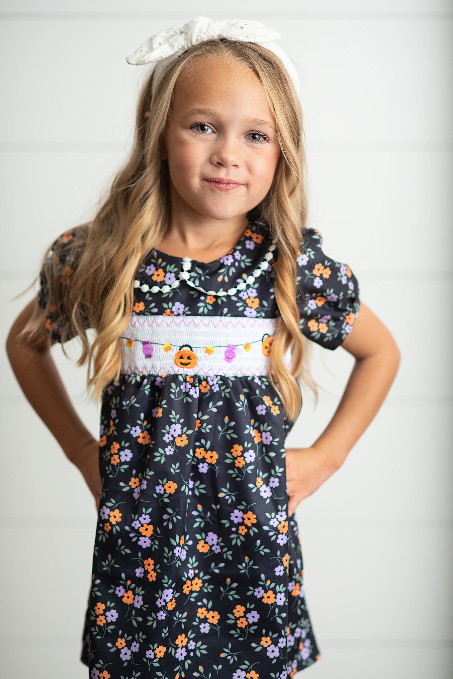 Halloween Smocked Dress