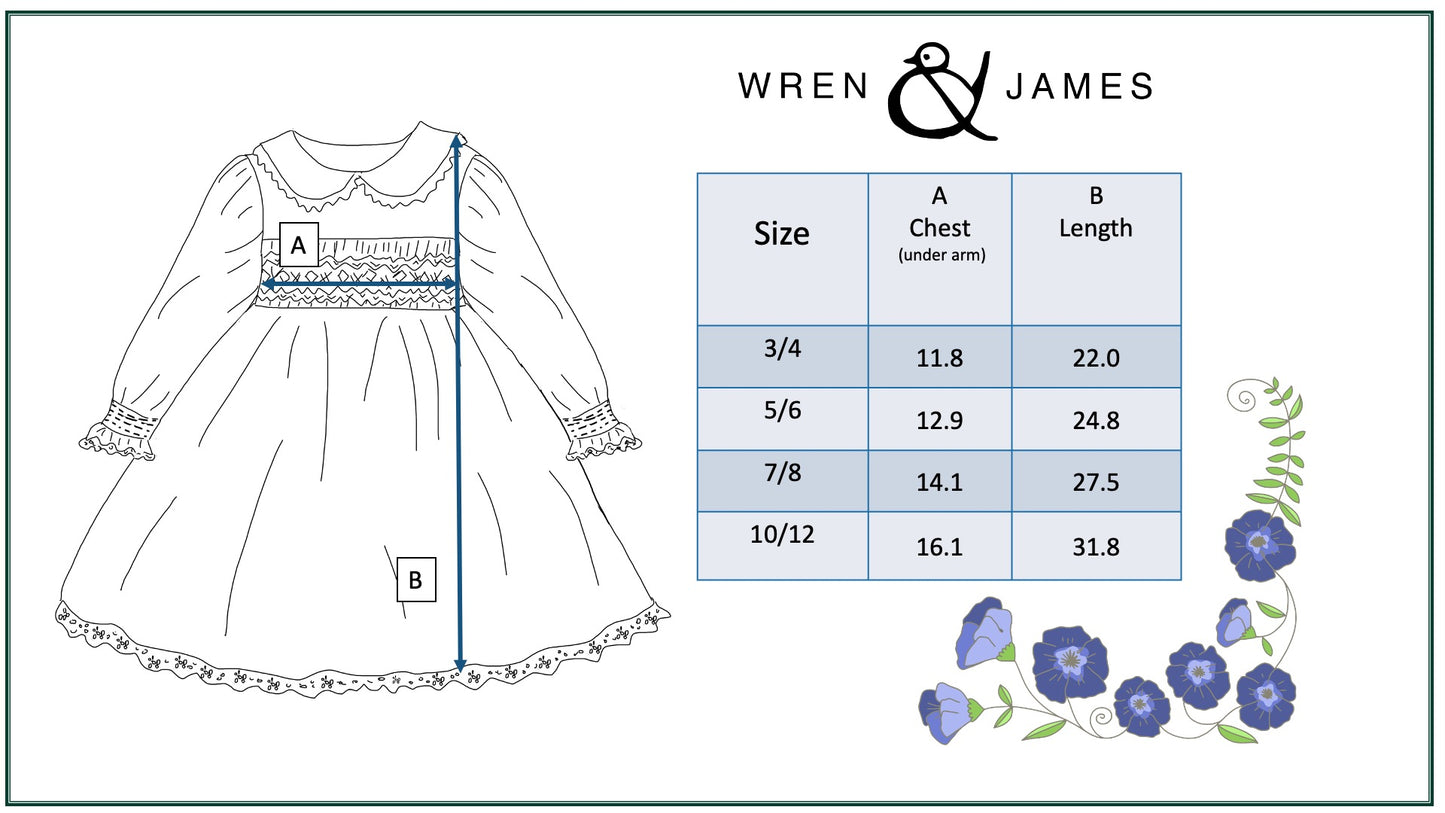 Red Velvet Smocked Dress