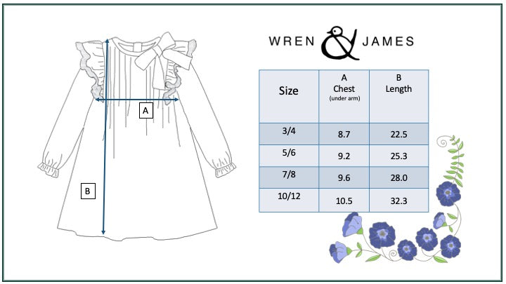 Pin Tuck Blue Dress