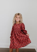 Load image into Gallery viewer, Burgundy Smocked Dress
