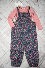 Load image into Gallery viewer, Top &amp; Navy Bloomer Overalls
