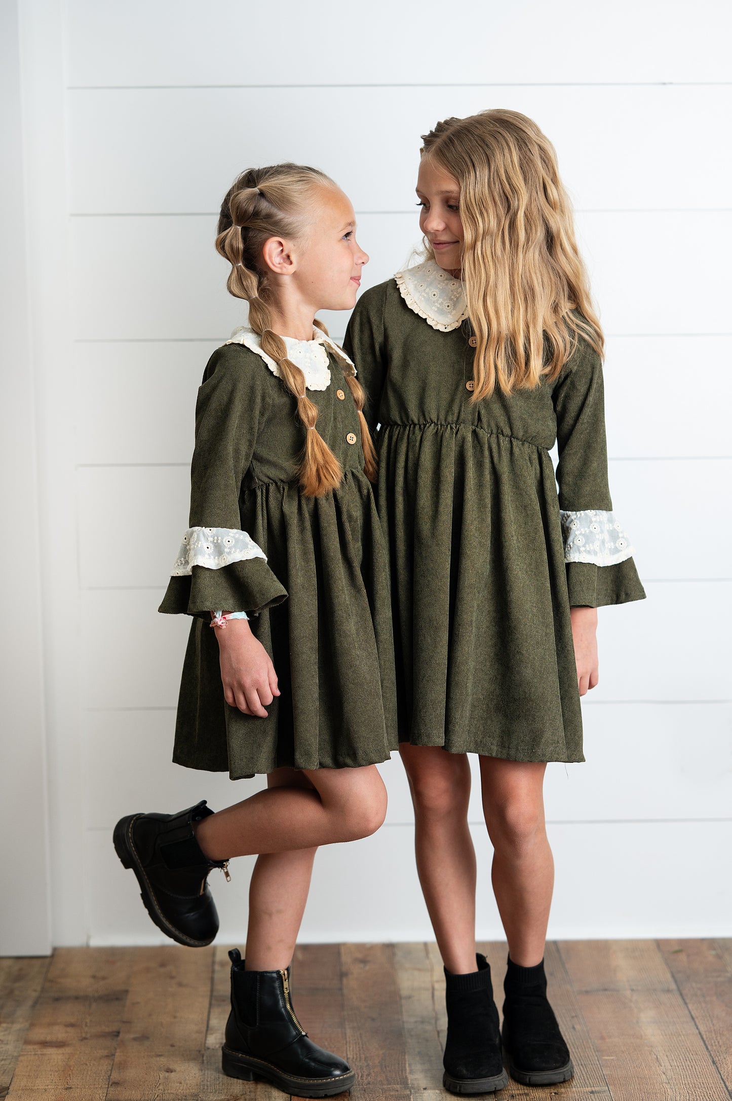 Green Corduroy Dress
