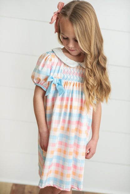 Pastel Smocked Dress