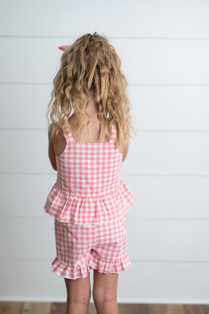Pink Check Set