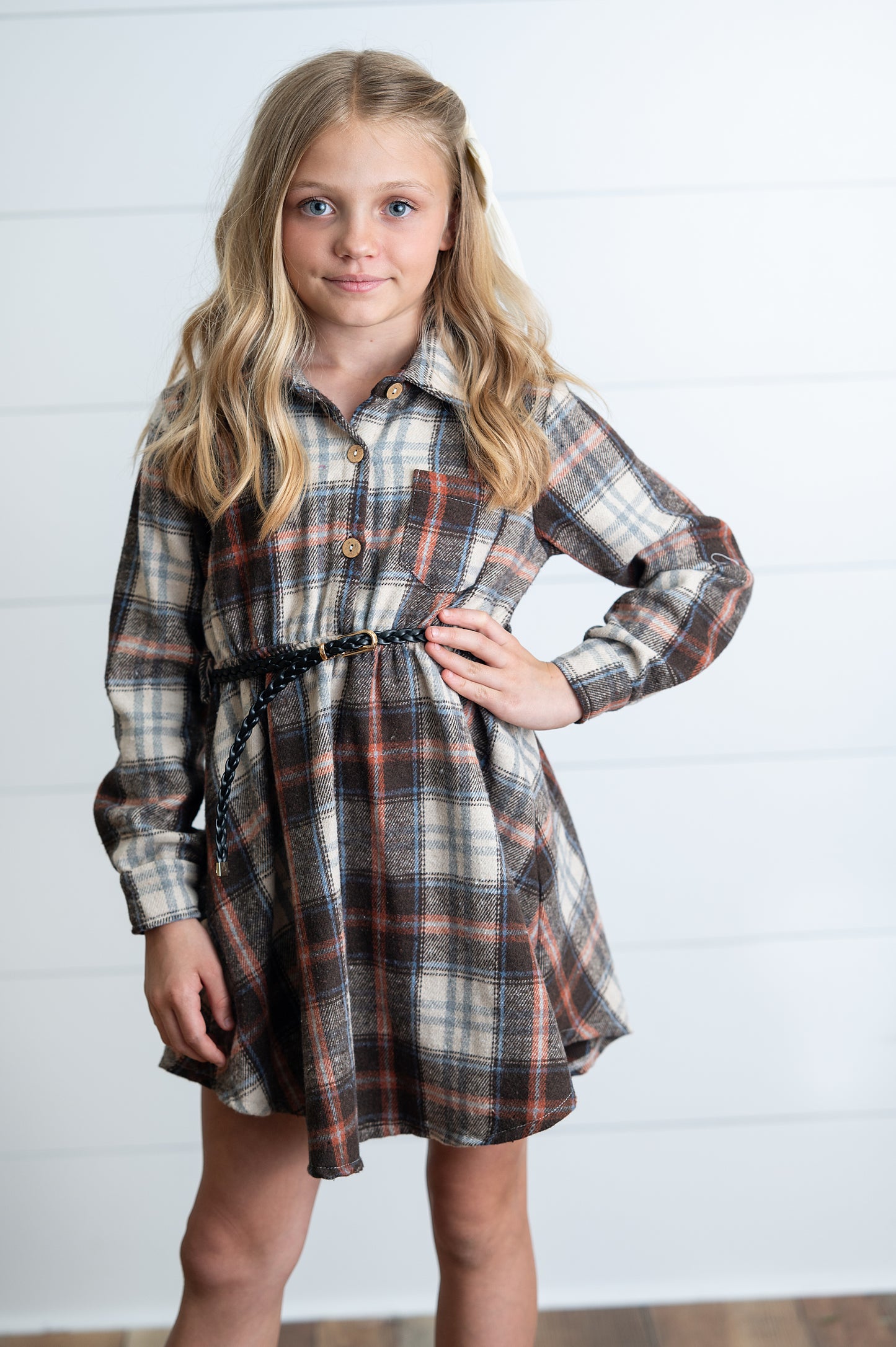 Plaid Shirt Dress
