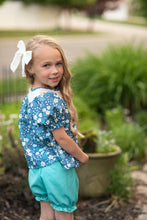 Load image into Gallery viewer, Smocked Teal Set
