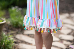 Stripe Tassel Dress