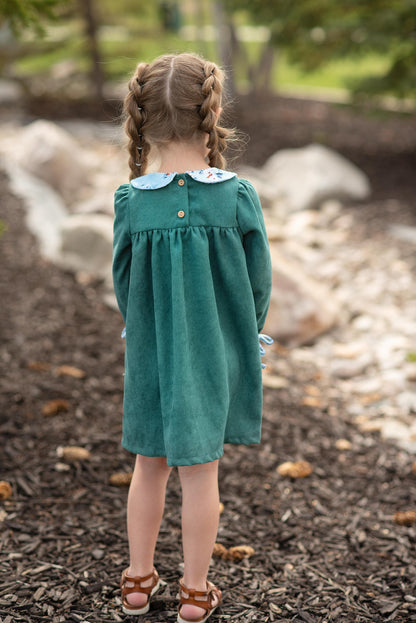 Teal Cord Dress