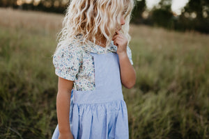 Apron Pinafore in Light Chambray