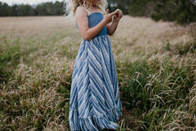 Load image into Gallery viewer, Denim Blue Stripe Maxi Dress
