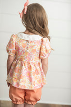 Load image into Gallery viewer, Floral Smocked Bloomer Set
