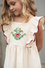 Load image into Gallery viewer, Embroidered Pinafore Dress
