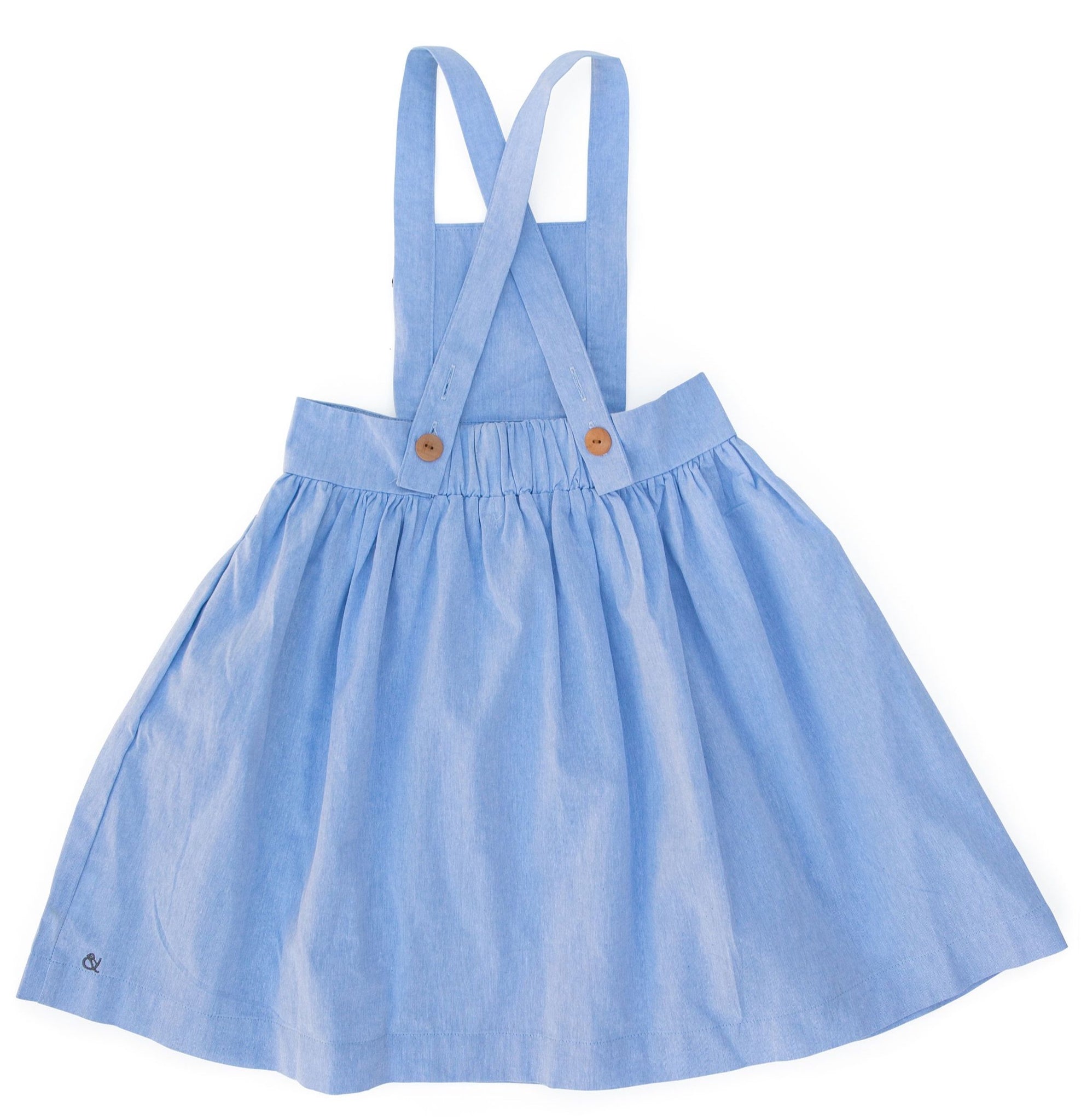 Apron Pinafore in Light Chambray – Wren and James