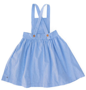 Apron Pinafore in Light Chambray