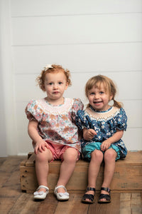 Smocked Teal Set